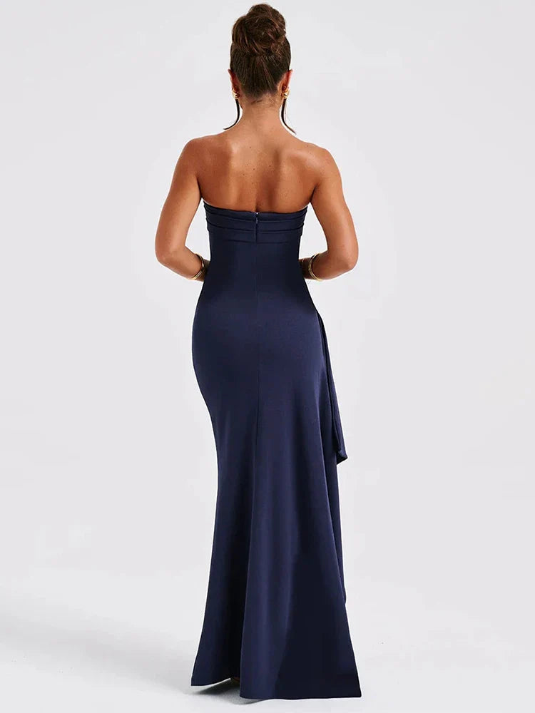Naya | Strapless High Slit Maxi Dress