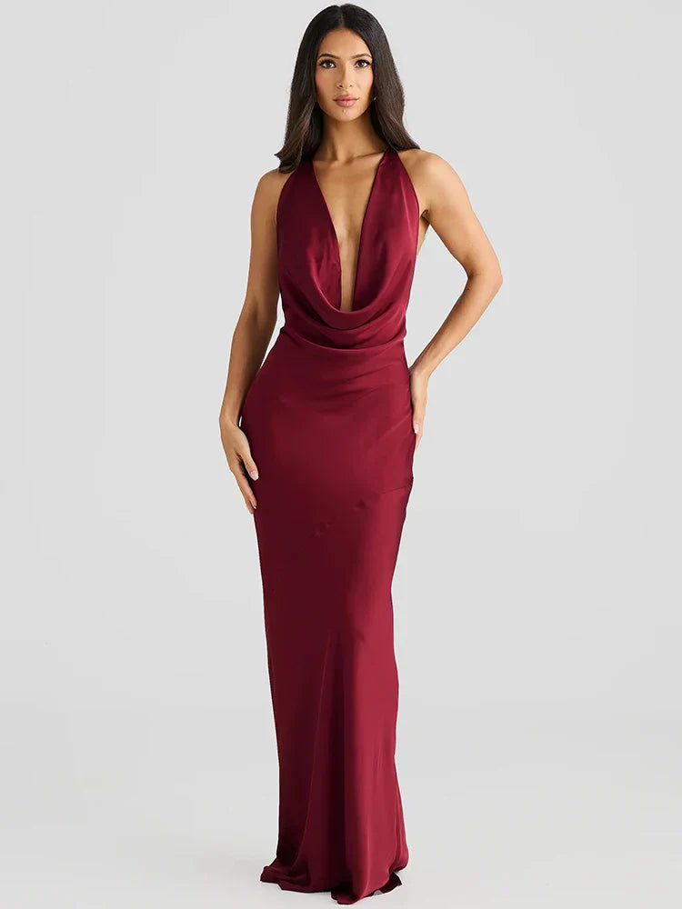 Madelina | Seduction & Fluidity Halter Dress