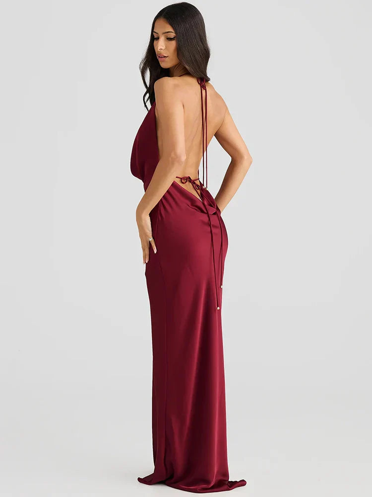 Madelina | Seduction & Fluidity Halter Dress