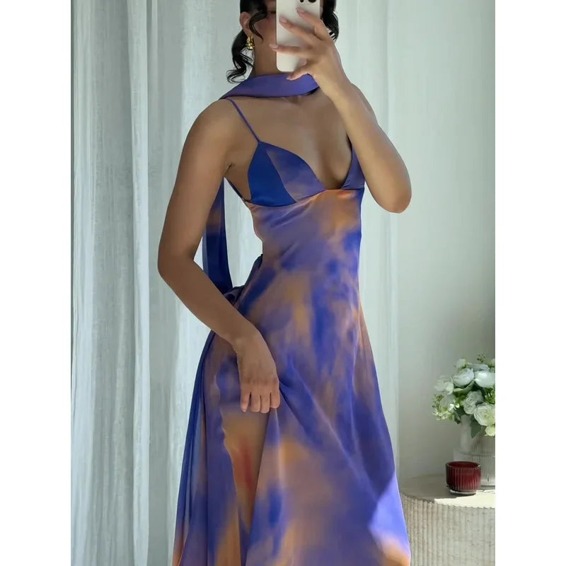 Amy | Maxi Dress with Lace Back