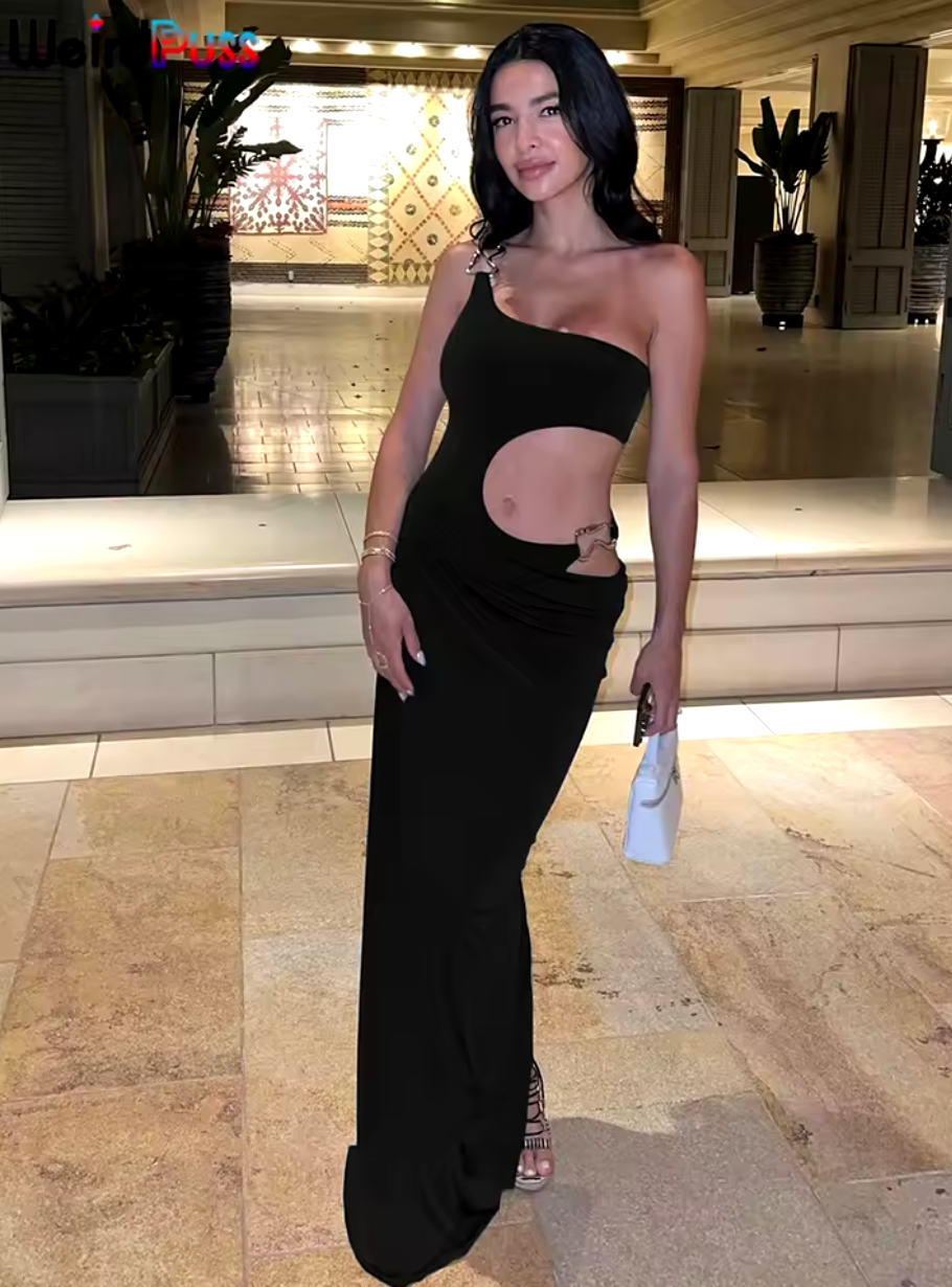 Sélène | Asymmetrical Split Dress