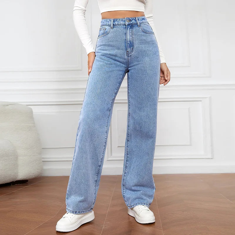 Alba | High-Waisted Distressed Jeans