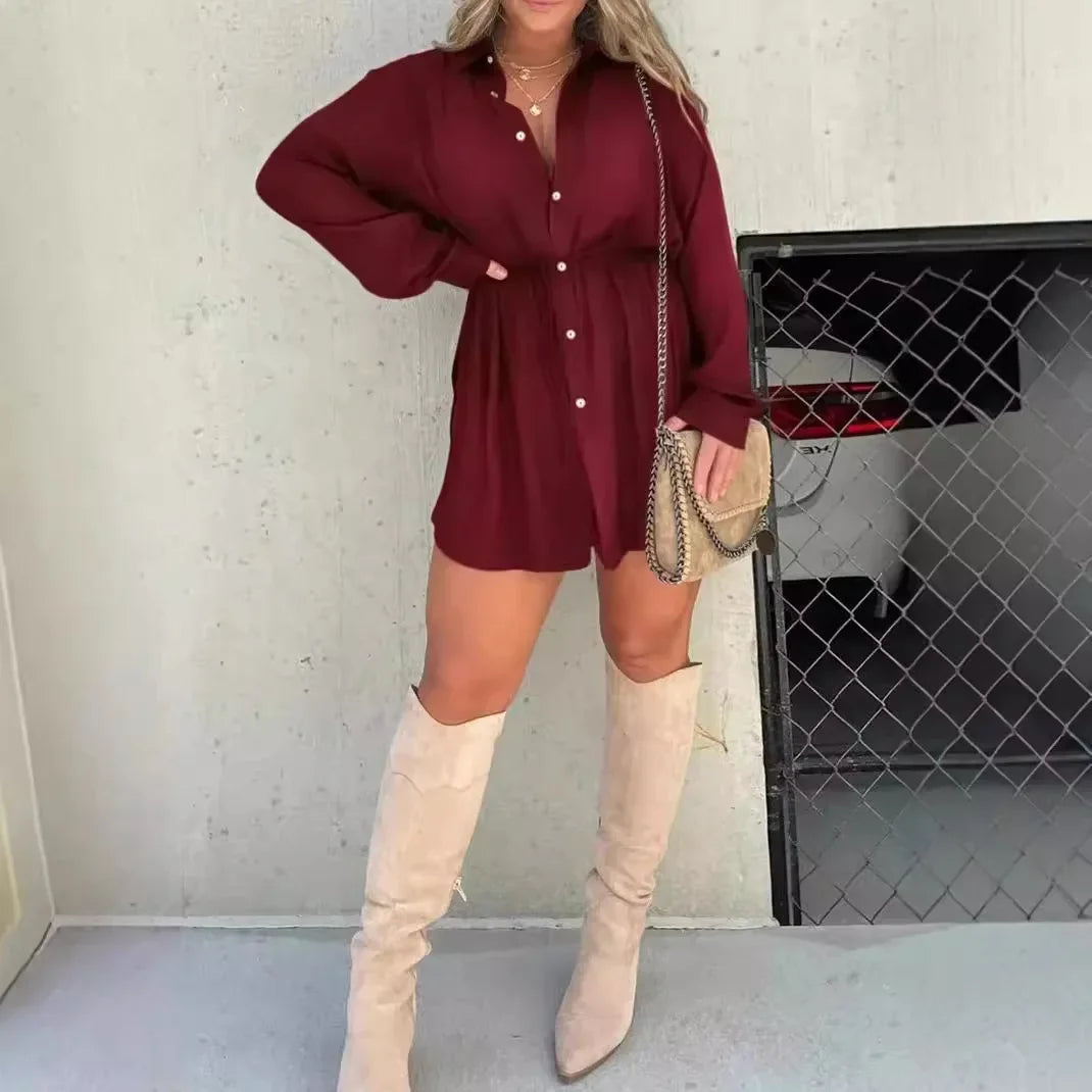 Elina | Elegant Long Sleeve Chemise