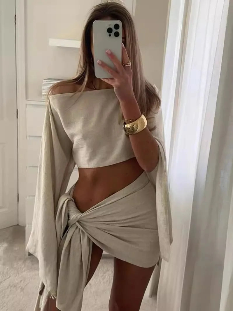 Léna | Cotton and Linen Short Set