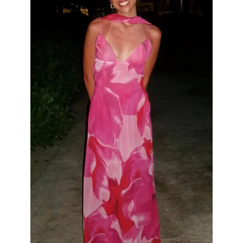 Amy | Maxi Dress with Lace Back