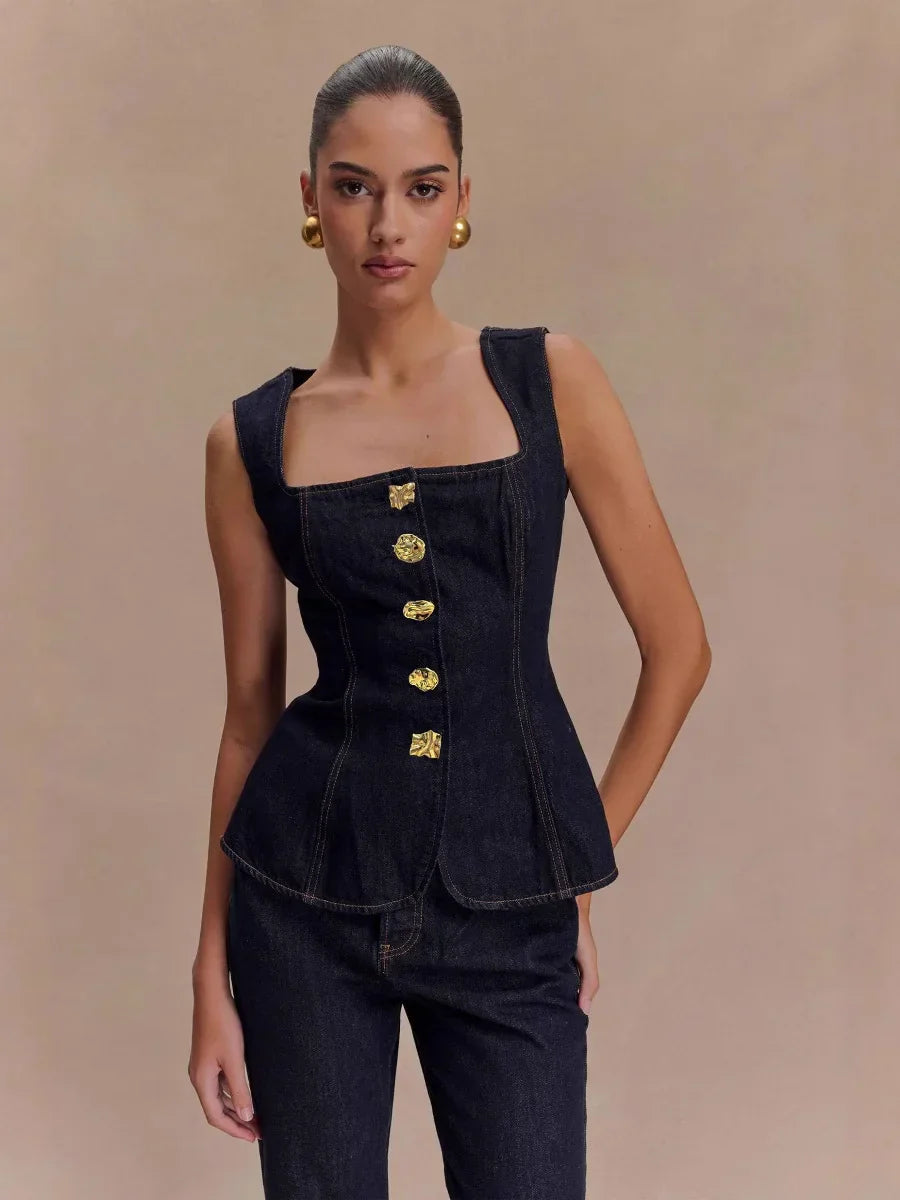 Romy | Structured Set & Denim Appeal