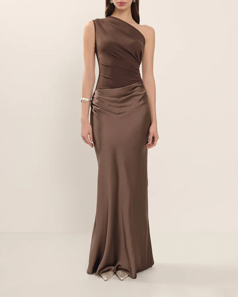 Rafaëlle | Asymmetrical Satin Dress