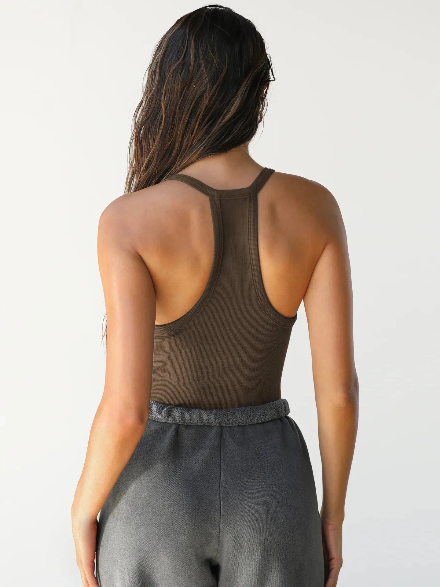Mila | Ribbed Tank Top with Racerback