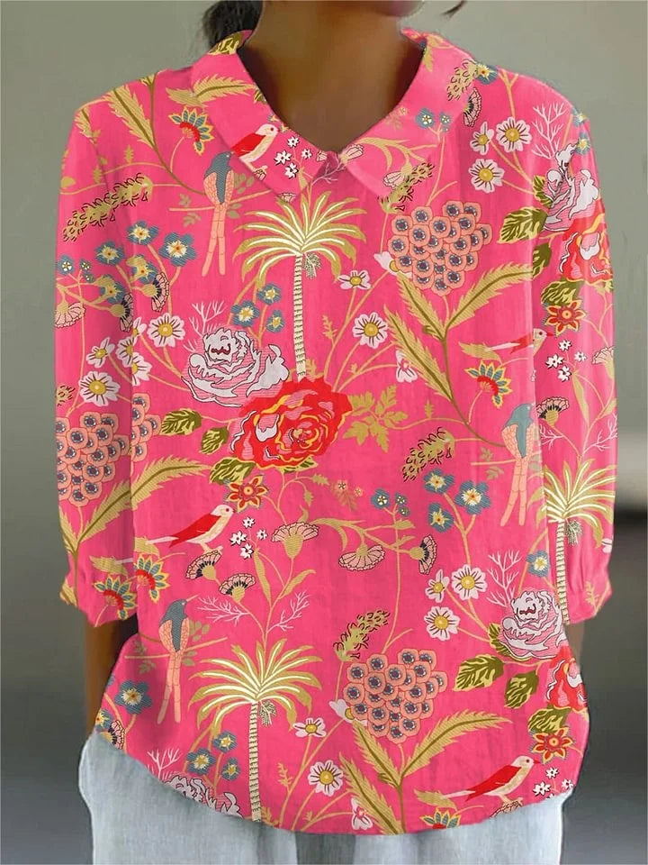 Clarissa | Vintage Colourful Blouse