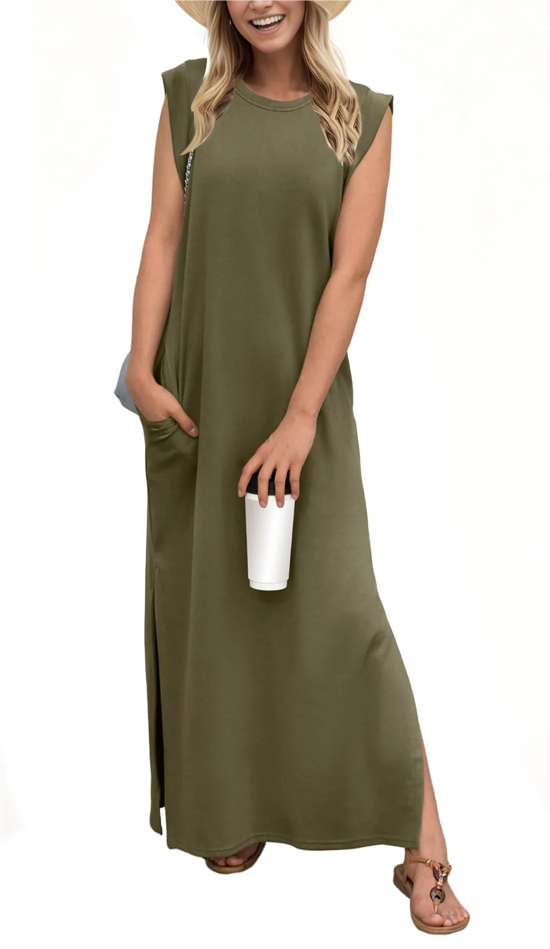 Maelis | Casual Split Maxi Dress
