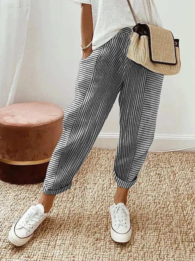 Laura | Striped Pants