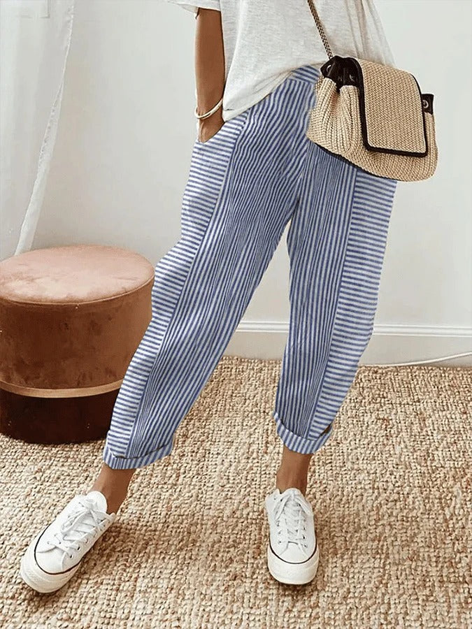 Laura | Striped Pants