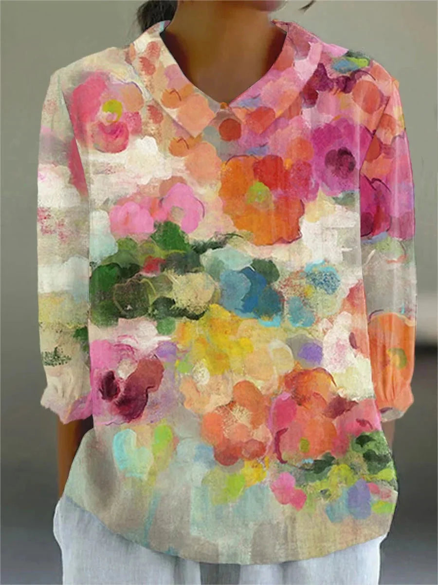 Clarissa | Vintage Colourful Blouse