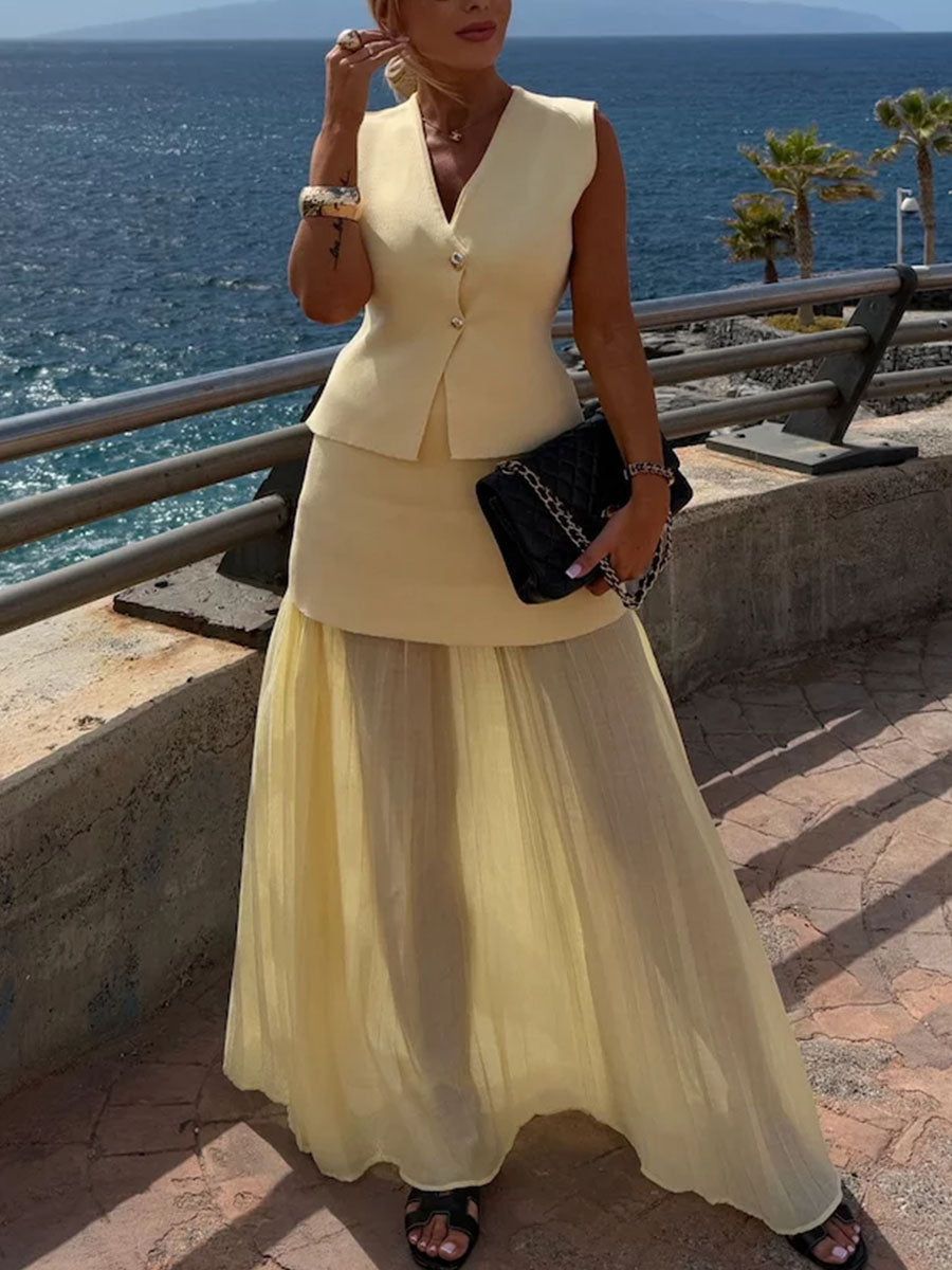 Cléa | Elegant Set & Longiline Silhouette