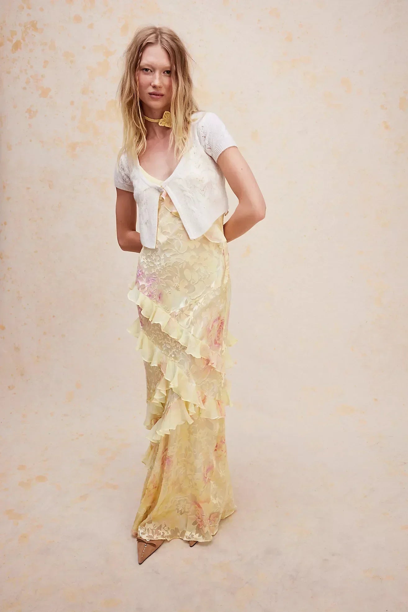 Amelia | Golden Shine Robe