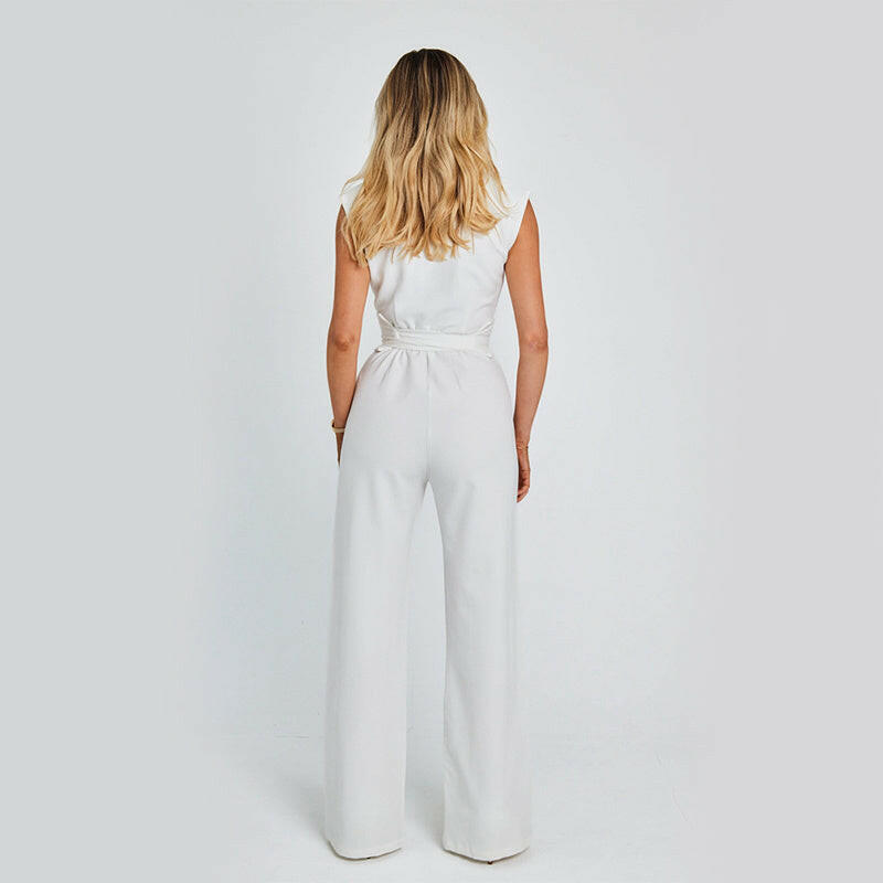 Sofia | Sleeveless Jumpsuit with Wide Legs