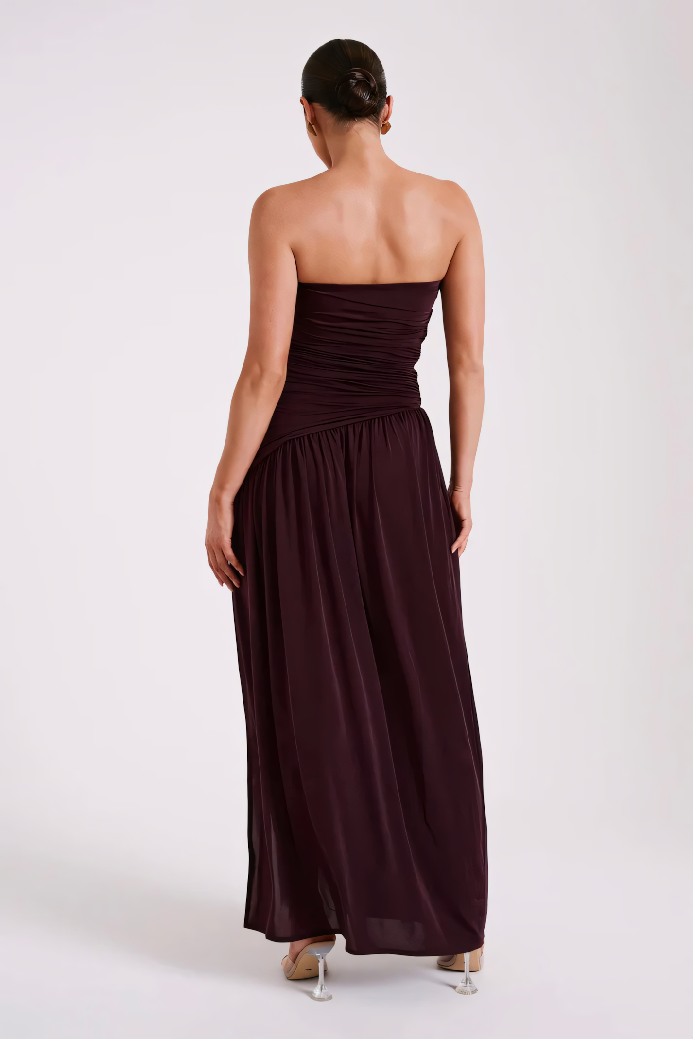 Lena | Draped Dress & Bold Slit
