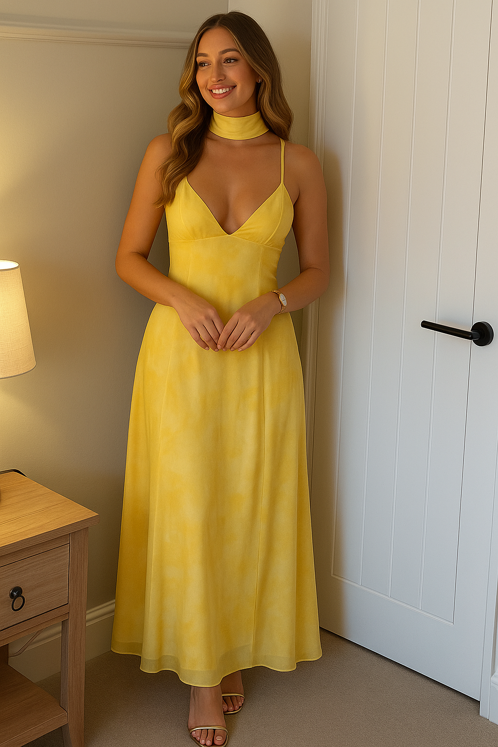 Helena | Maxi Dress with Lace Back