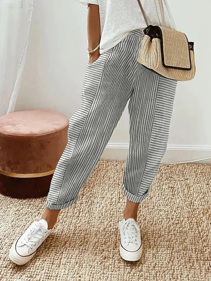 Laura | Striped Pants