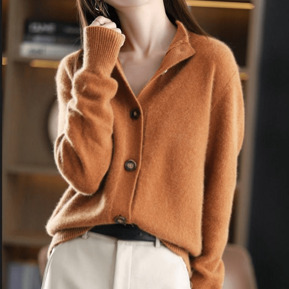 Amber | Luxurious Cashmere Knit Cardigan