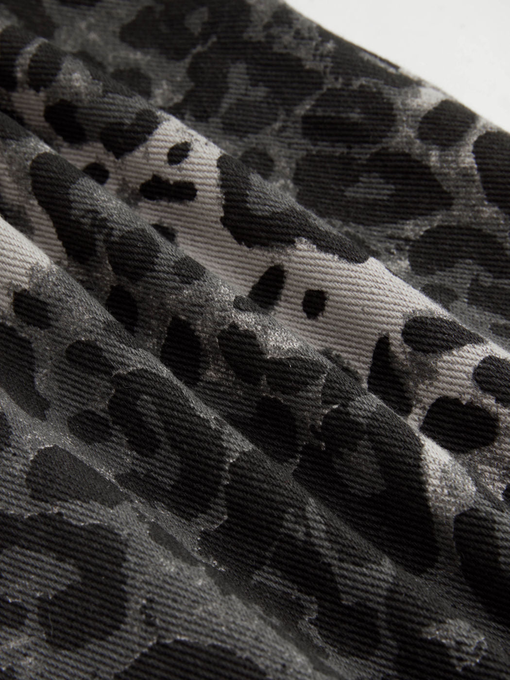 Soraya | Wide Leg Leopard Denim Pants