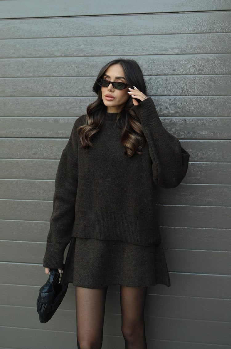 Elsie | Knitted Set (Top + Skirt)