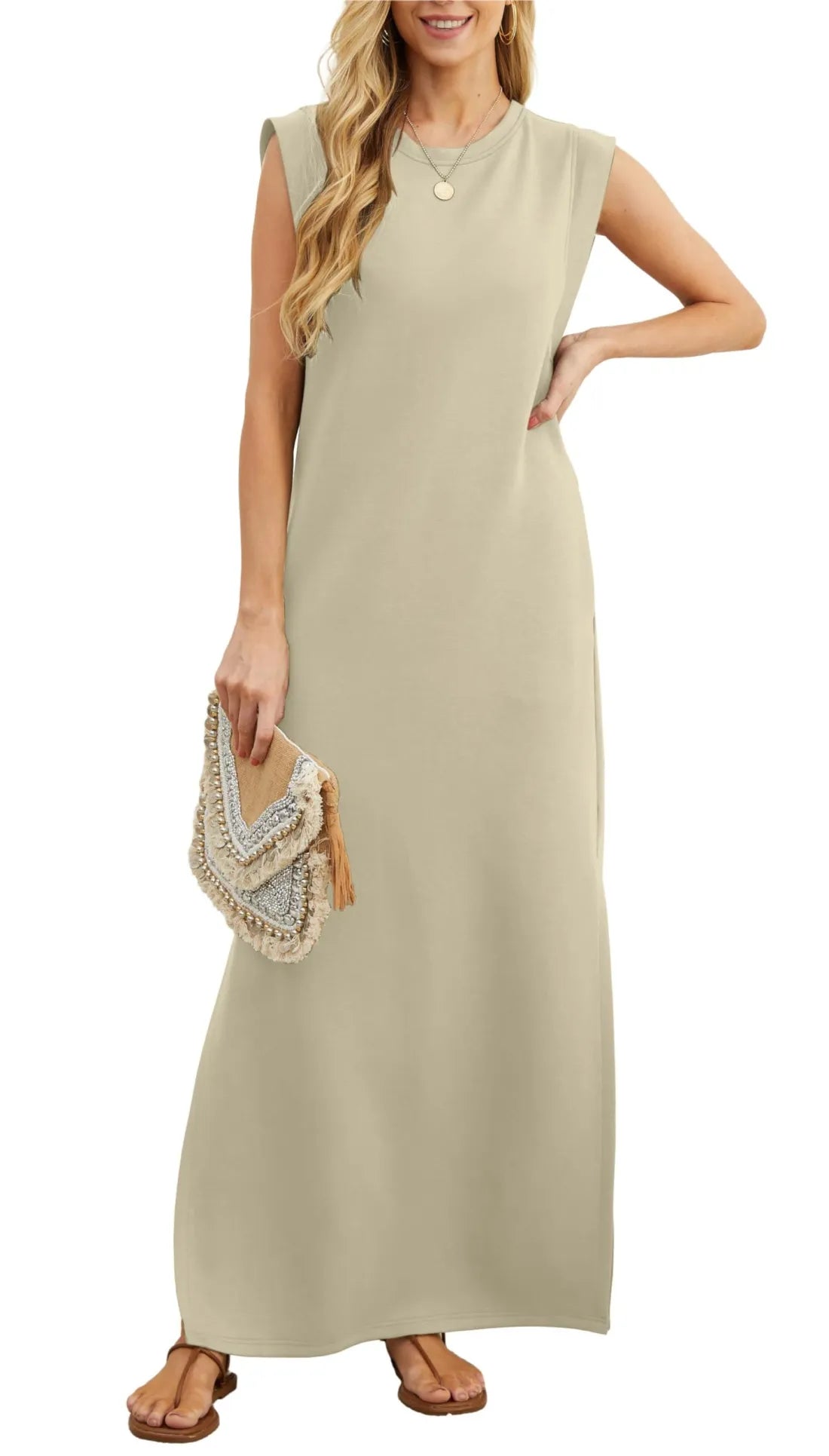 Maelis | Casual Split Maxi Dress