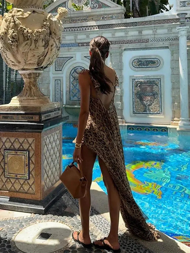 Tess | Leopard Split Set with Shorts