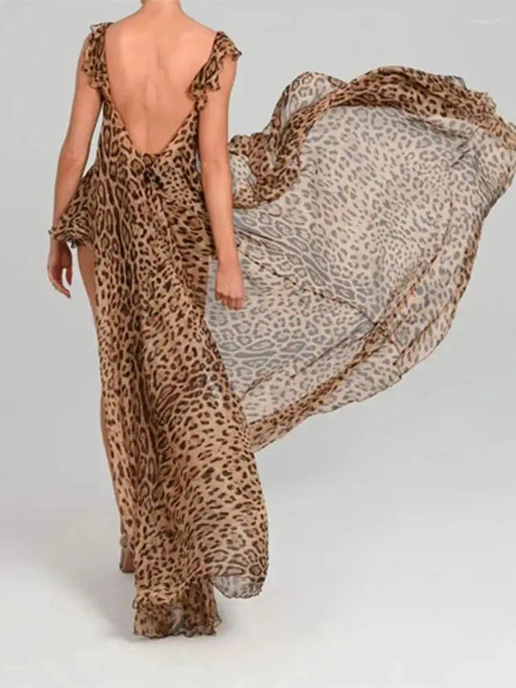 Tess | Leopard Split Set with Shorts