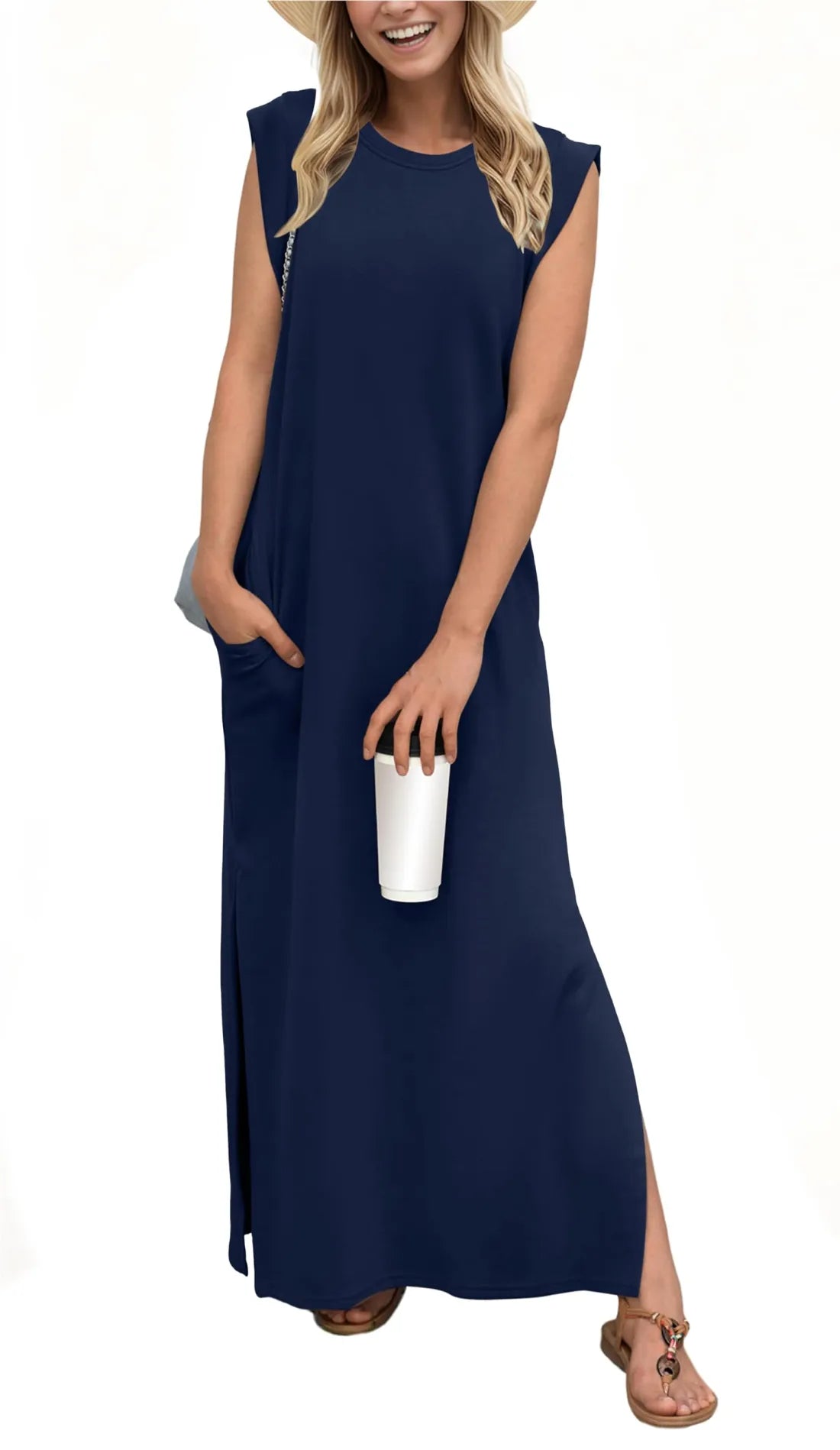 Maelis | Casual Split Maxi Dress