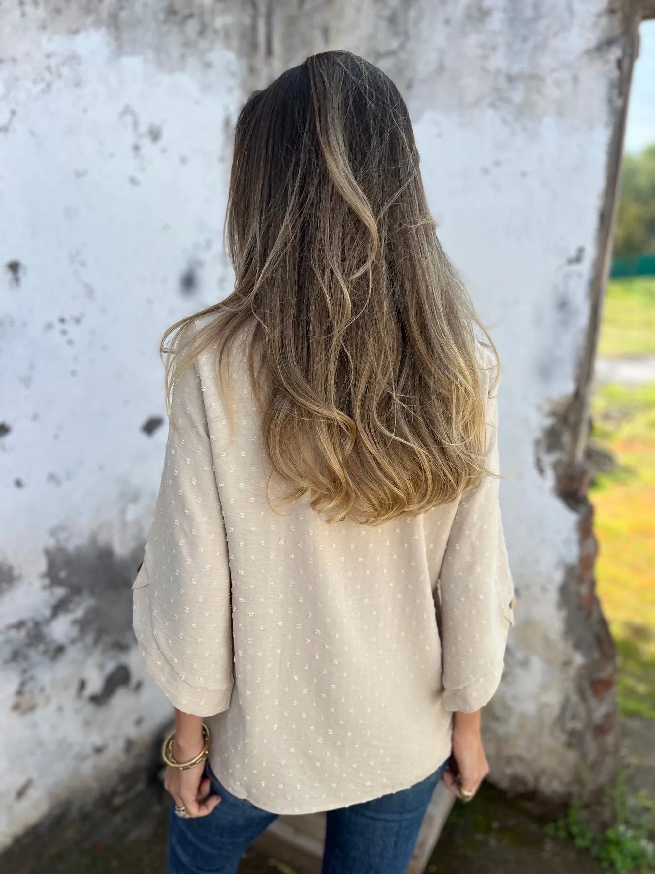 Ariane | Elegant Polka Dot Blouse