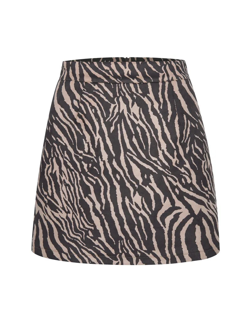 Zora | Leopard Print Bodycon Skirt