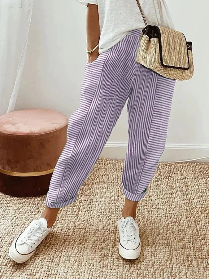 Laura | Striped Pants