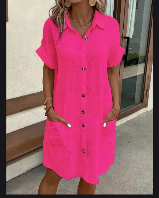 Susan | Classic Buttoned Casual Dress