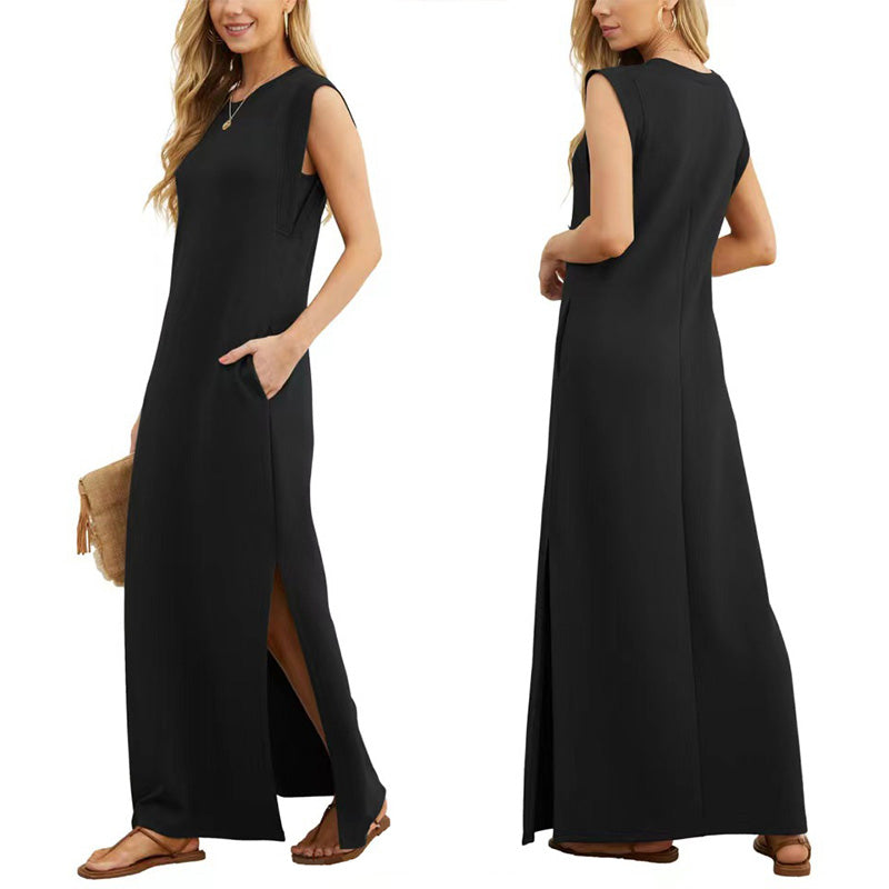 Emma | Long Fluid Wrinkle-Resistant Dress