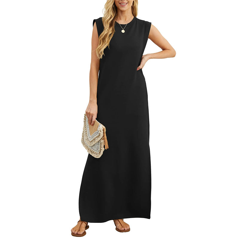 Emma | Long Fluid Wrinkle-Resistant Dress