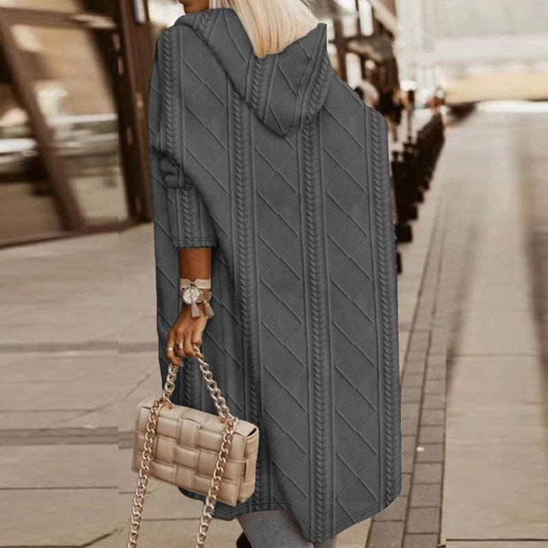 Jessie | Extended Length Hooded Cardigan