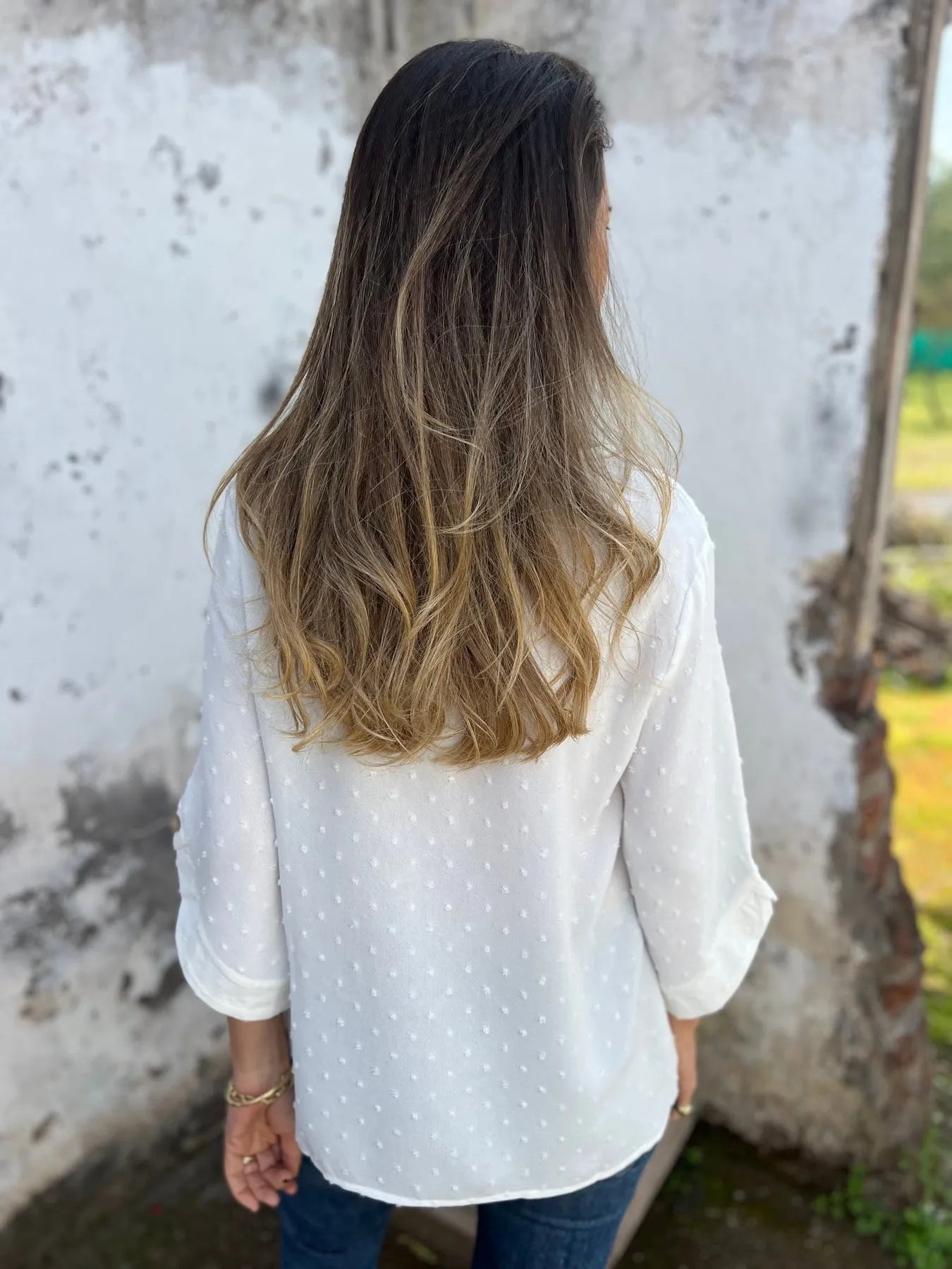 Ariane | Elegant Polka Dot Blouse