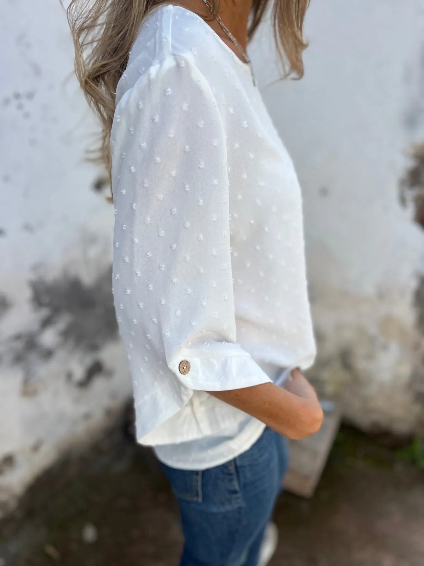 Ariane | Elegant Polka Dot Blouse