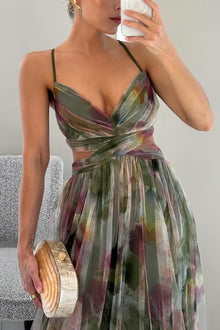 Elody | Elegant Floral Print Maxi Dress
