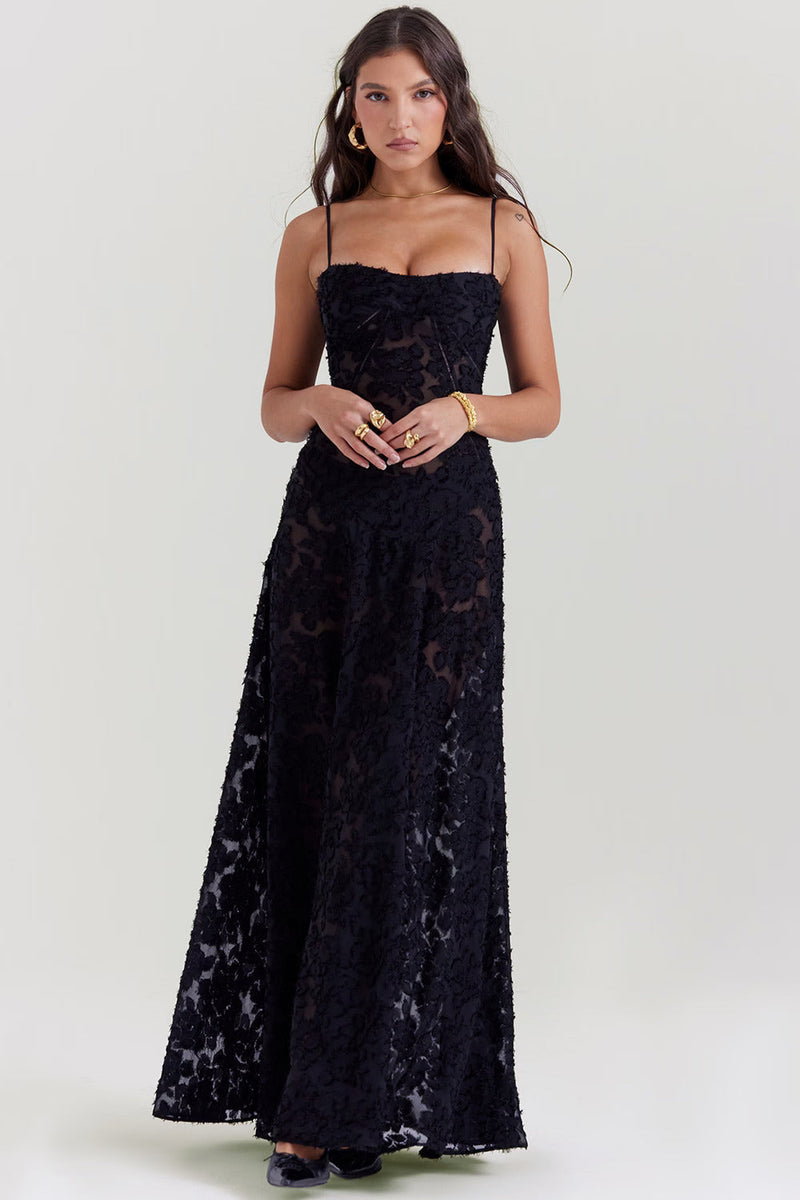 Inaya | Transparent Dress & Dark Elegance