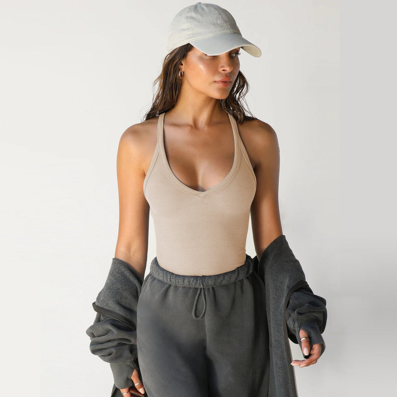 Mila | Ribbed Tank Top with Racerback
