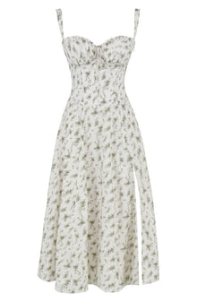Oakley - Elegant French Style Belted Strap Dress