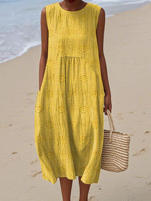 Soraya - Lightweight Sleeveless Cotton Dress with Pockets