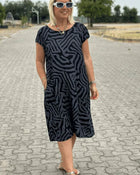 Judy | Summer Dress with Round Neck and Beautiful Print