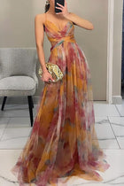 Elody | Elegant Floral Print Maxi Dress