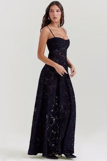 Inaya | Transparent Dress & Dark Elegance