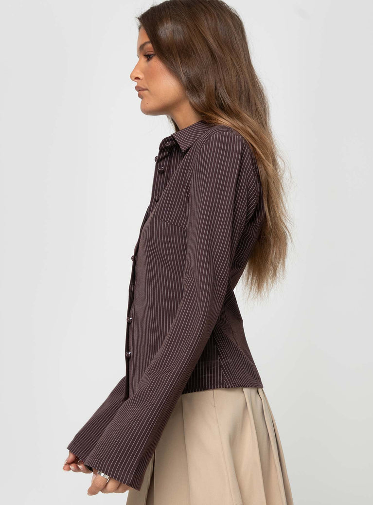 Elina | Elegant Striped Blouse