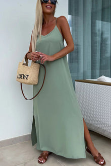 Myriam | Maxi Dress Solid Backless with Straps