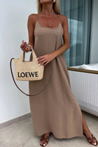Myriam | Maxi Dress Solid Backless with Straps